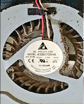 dirty fan picture of dirty laptop fan full of dust